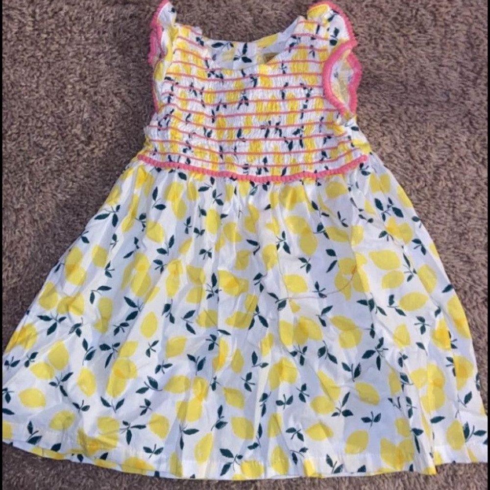 18m toddler girl lemon dress